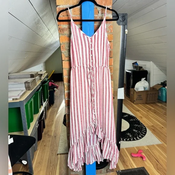 Rails Freida Striped Linen Blend Dress - Picture 5 of 7